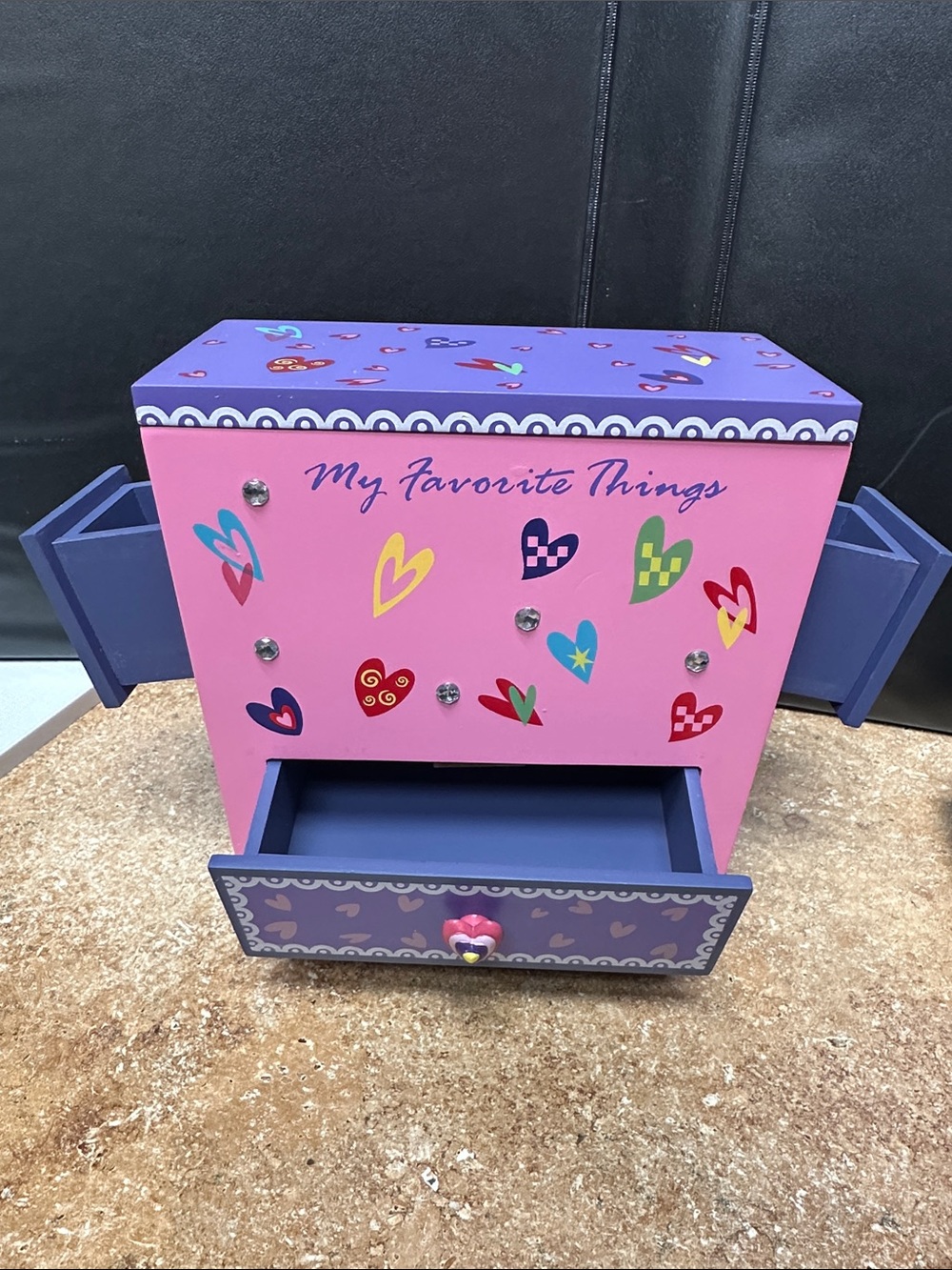My Favorite Things Pink & Purple Kids Jewelry Box - Picture 4 of 8